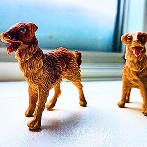 Vintage Fontanini The Dog Nativity Figurines 1992 Made in Italy Set of 2